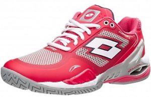 Lotto Raptor EVO Tennis Shoes - Red/White - Size 8 - Excellent Shoes!