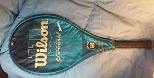 Wilson GRAPHITE SUPREME Stretch 4 3/8 L3  Oversize Tennis Racquet with cover
