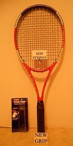Head Liquidmetal Radical MP 98 Tennis Racquet 4 5/8 - NEW POLY STRINGS + GRIP