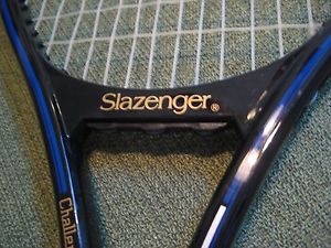 Slazenger CHALLENGE 1 Midsize Tennis Racket/Racquet- "Graphite Fibers"- NICE!