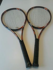 PRINCE TOUR 100 (18x20).Two (2) tennis racket racquet 4 3/8 ***Used Items***