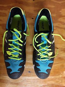 ASICS Gel Resolution 6  Onyx/Blue/Yellow Size 13
