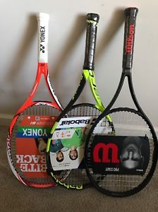 3 New Tennis Jr Racquets