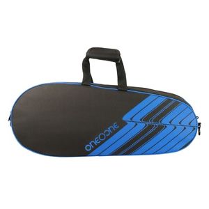 One O One Lines Double Compartment ( RBLN02BB ) Badminton Bag (Black/Blue)