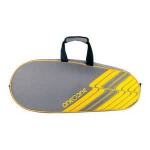 One O One Lines Single Compartment ( RBLN01GY ) Badminton Bag (Grey/Yellow)