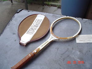 Wilson Lady Advantage 4 3/8" Leather Tennis Racquet Unstrung w Tags and Cover