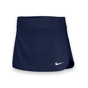 Nike Women's Pure Tennis Skirt 728777-404 Size Medium Navy Logo $25.99