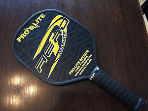 Pro Lite Sports Aero-D Graphite Pickleball Paddle, Black Yellow Made in USA