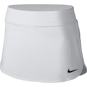Nike Women's Pure Tennis Skirt 728777-100 Size Medium White/Black Logo $25.99