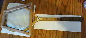 VINTAGE Wilson MUSTANG Tennis Racquet With WOOD PRESS