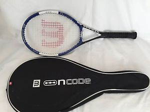 WILSON NCODE NFOCUS MIDPLUS HS3 4 4/8 TENNIS RACKET Very Good Condition