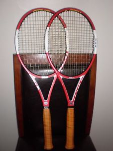 2 wilson ncode six-one 90 tennis racquets