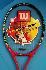 Wilson Graphite Titanium Tour Force Tennis Racquet  handle size small