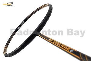 Fleet High Tension Frame 8 Black (4U) Badminton Racket  Free Stringing + PU Grip