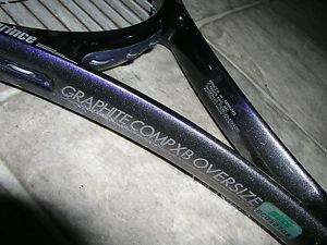 Prince Graphite Comp XB Oversize Tennis Racquet w/4 1/2" Grip & Case LOOK