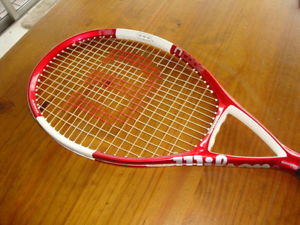 WILSON NCODE  N5  OVERSIZE 110 TENNIS RACQUET 4 1/2 HS4 "EXCELLENT"