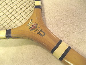 Vintage BULBOUS Grip Draper Maynard Wood Tennis Racket