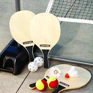 NEW - Lifetime Driveway 3 Sport Pickleball Badminton Quick Start Tennis Net Set