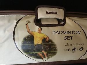 Franklin Sports Classic Series Badminton Set with Canvas Carryall Duffle Bag