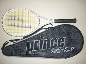 PRINCE EXO3 WHITE MP 100 TENNIS RACQUET 4 3/8 (NEW STRINGS)