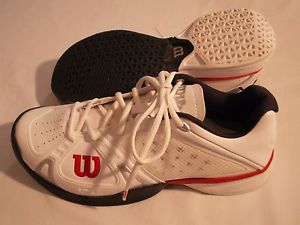 Men's Wilson Ortholite Endofit Tennis Shoes Size 8 Red White Blue WRS317680*NEW*