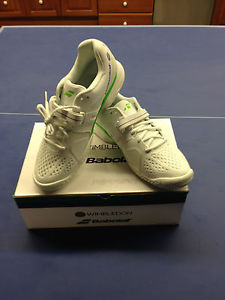 NEW BABOLAT MEN'S 11.5 PROPULSE BPM AC WIMBLEDON WHITE/GREEN TENNIS SHOES