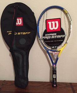 WILSON HYPER PRO STAFF 6.7 MP 95 Tennis Racket  4 1/2"  HYPER CARBON w/COVER