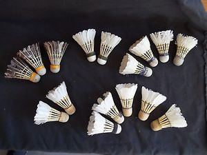 Lot of Vintage Shuttlecocks Birdies Badminton Wall Decor Display