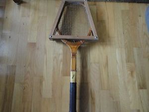 Vintage MacGregor tennis racket Johnny Larson CAMP RED CLOUD
