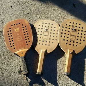 Vintage Wooden Marcraft Paddleball Paddle Model PT-90