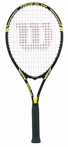 Wilson Tour Slam Adult Strung Tennis Racket Black/Yellow