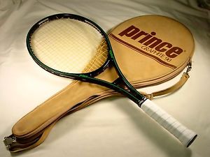 PRINCE Graphite 90 Single Stripe Tennis Racquet w/ Case 4-1/2"
