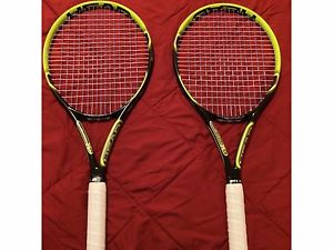 2x Head YouTek IG Extreme Pro 2.0 4 1/2 Tennis Racquet