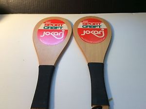 Sport Craft Jokari Paddles  lot of 2   Made In USA Wood Paddle