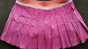 NIKE TENNIS WOMAN'S Pink/Orange  Court Skirt DRI FIT Size S