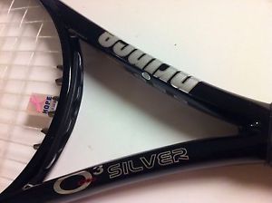 PRINCE O3 SILVER OS 118 TENNIS RACQUET  4 3/8   27.75"