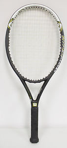USED Wilso Hyper Hammer 5.3 (110) 4 & 1/2 Pre-Strung Tennis Racquet Racket