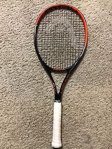 Head Tennis Racket MX Cyber Tour Orange Black Color Grip 4.375 Inches