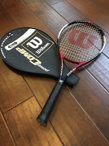 WILSON POWERCOMP Titanium Tennis Racquet (SUPER-OVERSIZE) Grip 4 3/8"L3