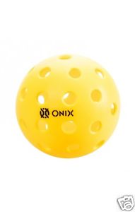 New 6 PACK ONIX Pure2 OUTDOOR-YELLOW Pickleballs. Meets USAPA tournament specs