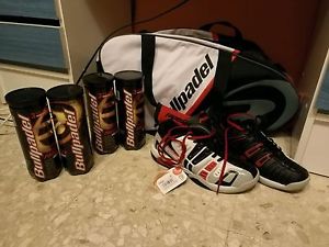 Juego de padel mochila zapatillas juego de pelotas