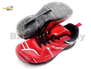 Apacs Cushion Power 070 Red Badminton Shoes With Transparent Outsole and Improve