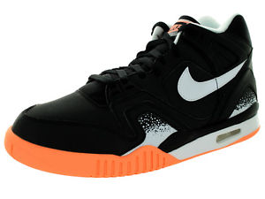 Nike Men's Air Tech Challenge Ii Black/White/Sunset Glow Tennis Shoe 8 Men Us