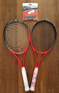2X HEAD IG Radical MP 98 STRUNG 18X20 Tennis Racquets! 4 1/2! FREE STRING!
