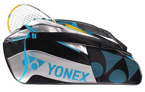 YONEX Tournament Active Series 6 Racquet Bag Tennis & Badminton - Black -Reg $85