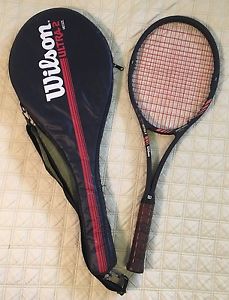 VINTAGE MIDSIZE ULTRA 2 BORON GRAPHITE TENNIS RACKET W/CASE 4 1/2 NEAR MINT USA