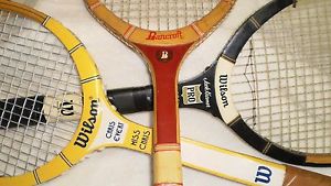 Vintage Tennis Rackets  Wilson & Bancroft