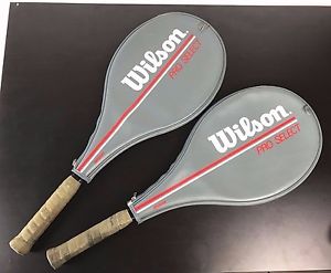 Wilson Pro Select Graphite Composite Midsize Tennis Racket With Cover 4 1/2 L4