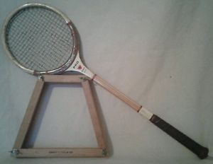 Vintage Wooden Wilson Pro Staff Squash Raquet Racket  with Harry C Lee Press
