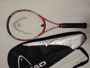 Head Liquidmetal Radical MP 98 head 4 1/2 Tennis Racquet with shoulder case